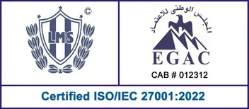 Certified ISO/IEC 27001:2022, certyfikat LMS Assessments, akredytacja EGAC